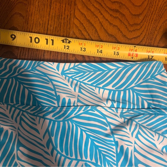 Coolibar Women's Big Wave Swim Beach Skort in Blue Paradise Palm Sz XL UPF 50 - Picture 14 of 15